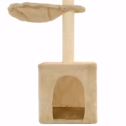 vidaXL Cat Tree with Sisal Scratching Posts 105cm Beige Kitten Play Tower - Additional view 5