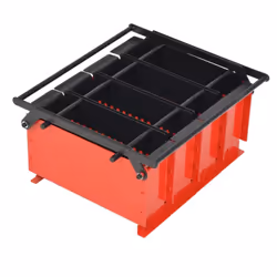 vidaXL Paper Log Briquette Maker Steel 38x31x18cm Black and Red Fireplace Tool