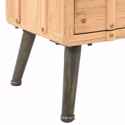 vidaXL Solid Fir Wood Bedside Cabinet 50x35x57cm Bedroom Nightstand Table - Additional view 6