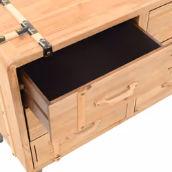 vidaXL Solid Fir Wood Drawer Cabinet 91x35x73cm Home Sideboard Storage Unit - Additional view 8