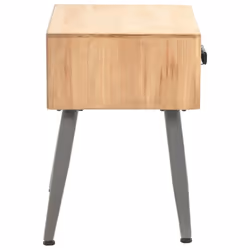 vidaXL Solid Fir Wood Bedside Table 43x38x50cm Bedroom Nightstand Cabinet - Additional view 5