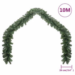 vidaXL Christmas Garland PVC 10m Artificial Plant Holiday Wedding Ornament