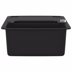 vidaXL Granite Kitchen Sink Double Basin Black Overmount with Basket Strainer - Additional view 5