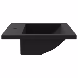 vidaXL Granite Basin Black Above Counter Cloakroom Bathroom Sink Wash Bowl - Additional view 6