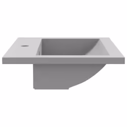 vidaXL Granite Basin Grey Above Counter Bathroom Cloakroom Wash Sink Bowl - Additional view 6