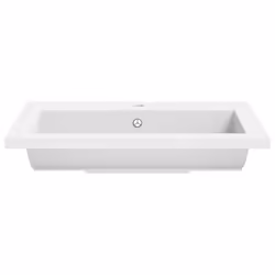 vidaXL Granite Basin White Above Counter Bathroom Cloakroom Wash Sink Bowl - Additional view 5