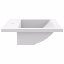 vidaXL Granite Basin White Above Counter Bathroom Cloakroom Wash Sink Bowl - Additional view 6
