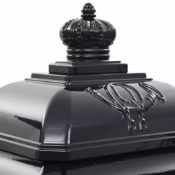 vidaXL Pillar Letterbox Aluminium Vintage Style Rustproof Black Mail Post Box - Additional view 10
