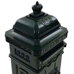 vidaXL Pillar Letterbox Aluminium Vintage Style Rustproof Green Mail Post Box - Additional view 9