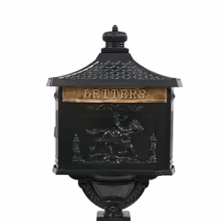 vidaXL Pedestal Letterbox Aluminium Vintage Style Rustproof Green Standing Box - Additional view 4