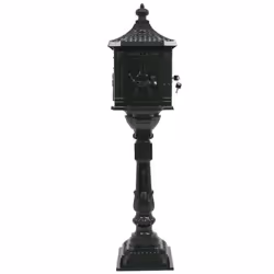 vidaXL Pedestal Letterbox Aluminium Vintage Style Rustproof Green Standing Box - Additional view 6