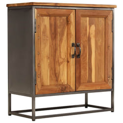 vidaXL Sideboard Recycled Teak and Steel 65x30x70cm Home Storage Cabinet Unit