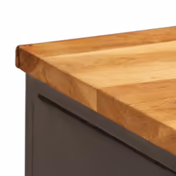 vidaXL Sideboard Recycled Teak and Steel 65x30x70cm Home Storage Cabinet Unit - Additional view 8