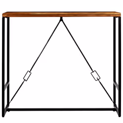 vidaXL Bar Table Solid Reclaimed Wood Kitchen Dining Table 70x70cm/120x60cm - 120 x 60 x 106 cm