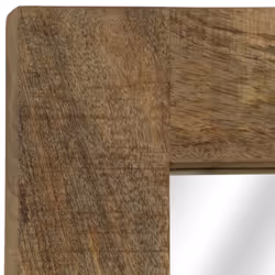 vidaXL Solid Mango Wood Mirror 50x80cm Hallway Bathroom Vanity Makeup Decor