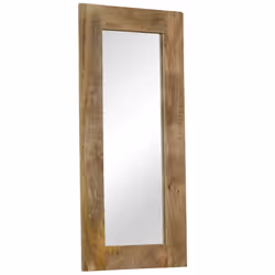vidaXL Solid Mango Wood Mirror 50x110cm Hallway Bathroom Vanity Makeup Decor - Additional view 6