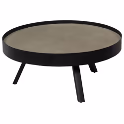 vidaXL Coffee Table Concrete Top 74x32cm Living Room Furniture Stand Desk