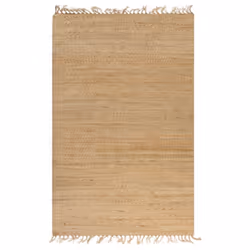 vidaXL Hand-Woven Jute Area Rug 120x180cm Natural Home Office Floor Carpet Mat