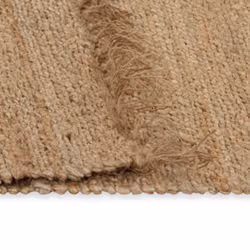 vidaXL Hand-Woven Jute Area Rug 120x180cm Natural Home Office Floor Carpet Mat