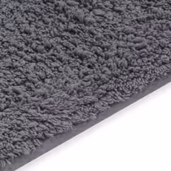 vidaXL Bathroom Mat Set 2 Piece Fabric Grey Water Absorbent Floor Carpet Rug - Additional view 4