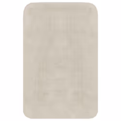 vidaXL Bathroom Mat Set 2 Piece Fabric White Water Absorbent Floor Carpet Rug - Additional view 2