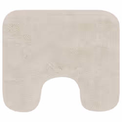 vidaXL Bathroom Mat Set 2 Piece Fabric White Water Absorbent Floor Carpet Rug - Additional view 3