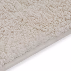 vidaXL Bathroom Mat Set 2 Piece Fabric White Water Absorbent Floor Carpet Rug - Additional view 4