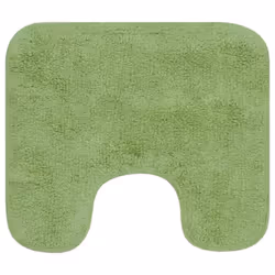 vidaXL Bathroom Mat Set 2 Piece Fabric Green Water Absorbent Floor Carpet Rug - Additional view 3