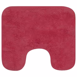 vidaXL Bathroom Mat Set 2 Piece Fabric Fuchsia Absorbent Floor Carpet Rug