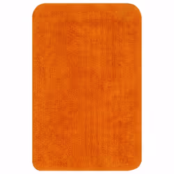 vidaXL Bathroom Mat Set 2 Piece Fabric Orange Water Absorbent Floor Carpet Rug - Additional view 2