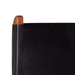 vidaXL Relaxing Chair Real Leather 59x72x79cm Black Furniture Foldable Seat - Additional view 6