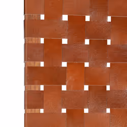 vidaXL Relaxing Chair Real Leather 59x72x79cm Crossed-Stripe Brown Foldable - Additional view 5