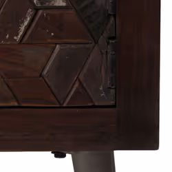 vidaXL Solid Reclaimed Wood Bedside Cabinet 40x30x50cm Bedroom Nightstand - Additional view 4