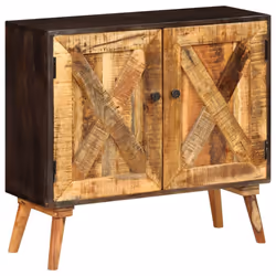 vidaXL Solid Mango Wood Sideboard 85x30x75cm Home Storage Cabinet Organiser - Additional view 10
