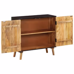 vidaXL Solid Mango Wood Sideboard 85x30x75cm Home Storage Cabinet Organiser