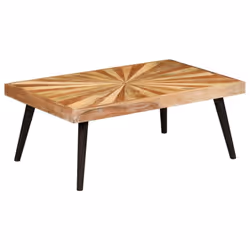 vidaXL Solid Mango Wood Coffee Table 90x55x36cm Home Living Room Furniture - Additional view 5