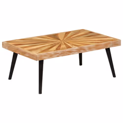 vidaXL Solid Mango Wood Coffee Table 90x55x36cm Home Living Room Furniture - Additional view 6