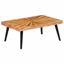 vidaXL Solid Mango Wood Coffee Table 90x55x36cm Home Living Room Furniture - Additional view 7