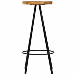 vidaXL 4x Solid Mango Wood Bar Chairs 30x30x76cm Kitchen Dining Breakfast Seat