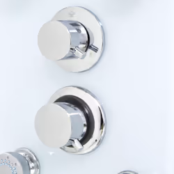 vidaXL Shower Panel Unit Glass 25x44.6x130cm White Bathroom Jet Column Wall