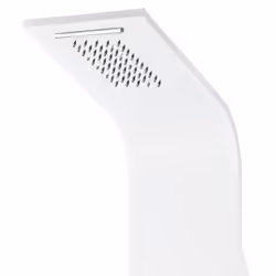 vidaXL Shower Panel Unit Aluminium 20x44x130cm White Bathroom Tower System - Additional view 4