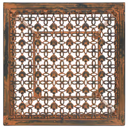 vidaXL Plant Stand Set 3 Piece Vintage Style Metal Rusty Flower Display Table - Additional view 4