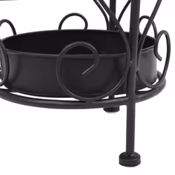 vidaXL Umbrella Stand Vintage Style Metal 26x46cm Black Walking Stick Holder - Additional view 5