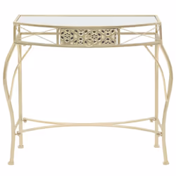 vidaXL Side Table French Style Metal 82x39x76cm Gold Display Stand Furniture - Additional view 2