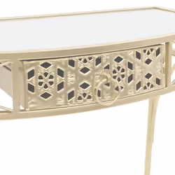vidaXL Side Table French Style Metal 82x39x76cm Gold Display Stand Furniture - Additional view 5