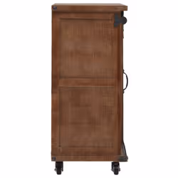 vidaXL Solid Fir Wood Storage Cabinet 64x33.5x75cm Brown Sideboard Cupboard - Additional view 3