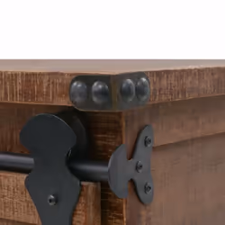 vidaXL Solid Fir Wood Storage Cabinet 64x33.5x75cm Brown Sideboard Cupboard - Additional view 6