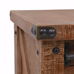 vidaXL Solid Fir Wood Console Table 131x35.5x75cm Brown Hallway Display Stand - Additional view 5