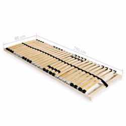 vidaXL Slatted Bed Base with 28 Slats 7 Zones 80x200cm Frame Home Bedroom - Additional view 7