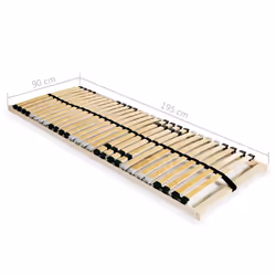 vidaXL Slatted Bed Base with 28 Slats 7 Zones 90x200cm Frame Home Bedroom - Additional view 7